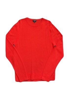 Todd Snyder Italian Merino Waffle Knit Crew Orange Men's Size Medium